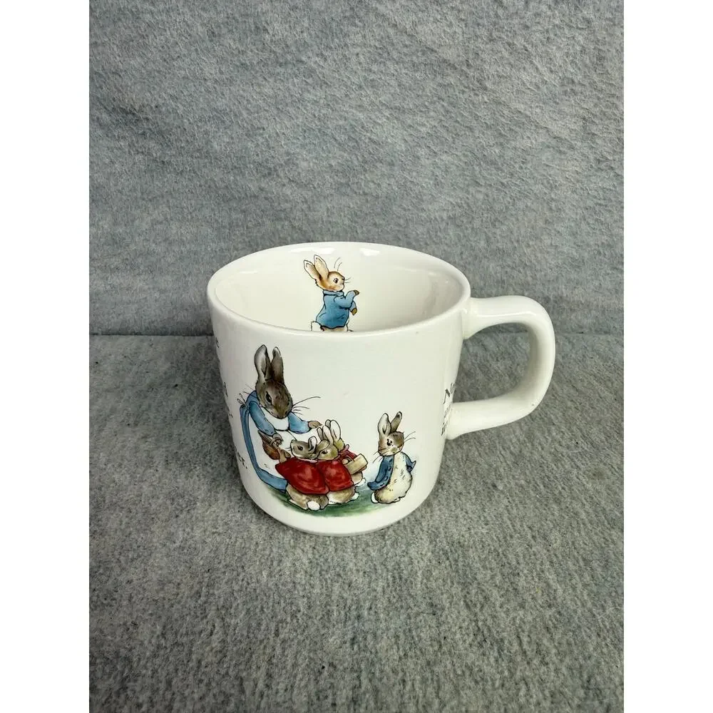 Wedgwood Peter Rabbit 3 Pc Childs Dish Set 2 Bowls Mug Beatrix Potter England